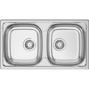 RODI- Einbauspuele mit 2 Becken Okio Line 78 Duo- Edelstahl 87112 87112