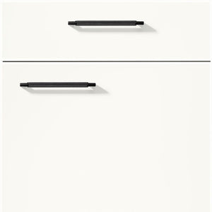 nobilia Küchen Frontüren Muster, Frontmuster - 789 Artis Glasoptik Alpinweiß matt 938 Möbelfront