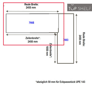 nobilia Eck-Arbeitsplatte APEW246-60 2455cm nobilia elements L-Küche Arbeitsplatte Konfigurieren