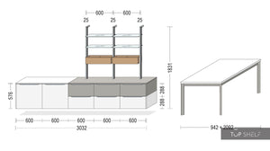 nobilia Esszimmer Speisezimmer Komplett Set 303 cm Touch 341 Steingrau supermatt