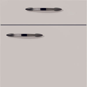 nobilia Küchen Frontüren Muster, Frontmuster - 648 Flash Lacklaminat Seidengrau Hochglanz 455 Möbelfront