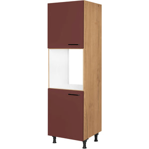 nobilia Geräte Umbau Backofen GO 1 60 cm Dunkel Rot Rostrot Ultra Matt 963 Easytouch 945