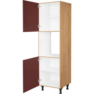 nobilia Geräte Umbau Backofen GO 1 60 cm Dunkel Rot Rostrot Ultra Matt 963 Easytouch 945