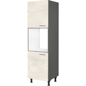 nobilia Geräte Umbau Backofen GO 1 60 cm Weiss Beton Grau Beige 891 Riva 371