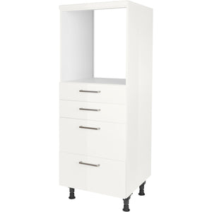 nobilia Geräte Umbau Backofen GO2S2A 60 cm Alpin Weiss Hoch Glanz 503 Flash 648