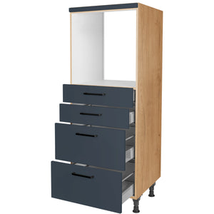 nobilia Geräte Umbau Backofen GO2S2A 60 cm Dunkel Blau Fjordblau Ultra Matt 966 Easytouch 945