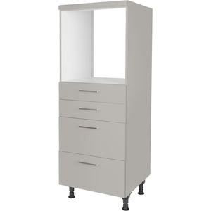 nobilia Geräte Umbau Backofen GO2S2A 60 cm Hellgrau Stein grau super matt 341 Touch 317