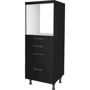 nobilia Geräte Umbau Backofen GO2S2A 60 cm Schwarz super matt 340 Touch 317