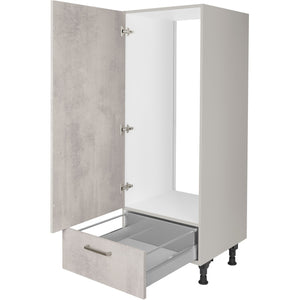 nobilia Geräte Umbau Kühlautomat G123S 60 cm Beton Grau Hellgrau Anthrazit 892 Riva 371