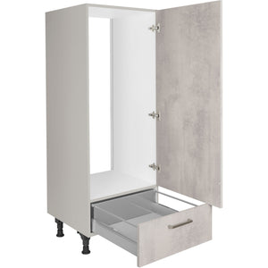 nobilia Geräte Umbau Kühlautomat G123S 60 cm Beton Grau Hellgrau Anthrazit 892 Riva 371