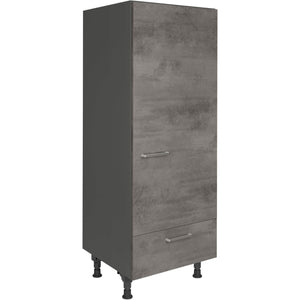 nobilia Geräte Umbau Kühlautomat G123S 60 cm Beton Schiefergrau Dunkel Anthrazit 889 Riva 371