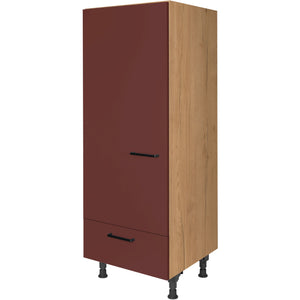 nobilia Geräte Umbau Kühlautomat G123S 60 cm Dunkel Rot Rostrot Ultra Matt 963 Easytouch 945
