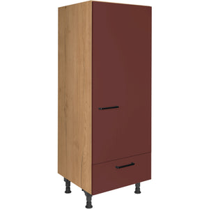 nobilia Geräte Umbau Kühlautomat G123S 60 cm Dunkel Rot Rostrot Ultra Matt 963 Easytouch 945