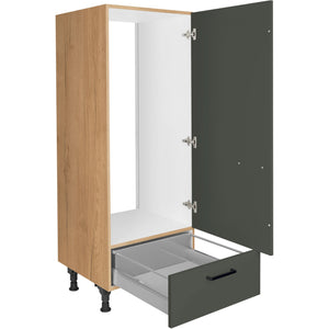 nobilia Geräte Umbau Kühlautomat G123S 60 cm Mineral Grün Ultra Matt 964 Easytouch 945