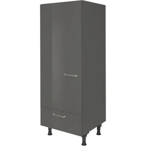 nobilia Geräte Umbau Kühlautomat G123S 60 cm Schiefergrau Dunkel Anthrazit Hoch glanz 453 Flash 648