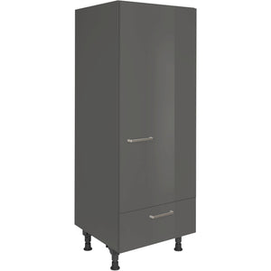 nobilia Geräte Umbau Kühlautomat G123S 60 cm Schiefergrau Dunkel Anthrazit Hoch glanz 453 Flash 648
