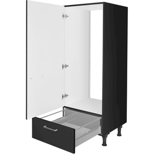 nobilia Geräte Umbau Kühlautomat G123S 60 cm Schwarz super matt 340 Touch 317