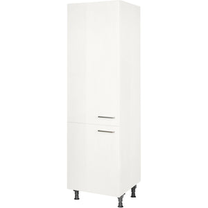 nobilia Geschirr Vorratsschrank HDV60 1 60 cm Alpin Weiss Hoch Glanz 503 Flash 648