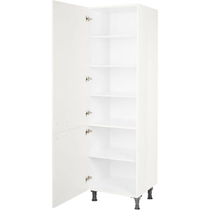 nobilia Geschirr Vorratsschrank HDV60 1 60 cm Alpin Weiss Hoch Glanz 503 Flash 648