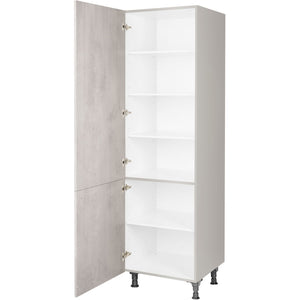 nobilia Geschirr Vorratsschrank HDV60 1 60 cm Beton Grau Hellgrau Anthrazit 892 Riva 371