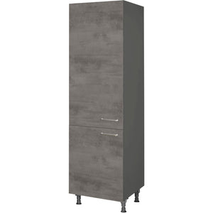 nobilia Geschirr Vorratsschrank HDV60 1 60 cm Beton Schiefergrau Dunkel Anthrazit 889 Riva 371