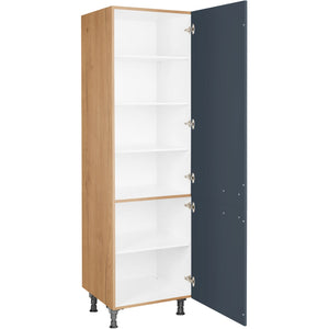 nobilia Geschirr Vorratsschrank HDV60 1 60 cm Dunkel Blau Fjordblau Ultra Matt 966 Easytouch 945