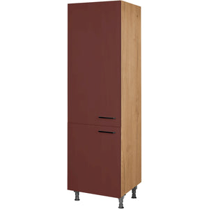 nobilia Geschirr Vorratsschrank HDV60 1 60 cm Dunkel Rot Rostrot Ultra Matt 963 Easytouch 945
