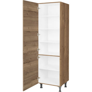 nobilia Geschirr Vorratsschrank HDV60 1 60 cm Eiche Havanna Dunkel 402 Structura 382