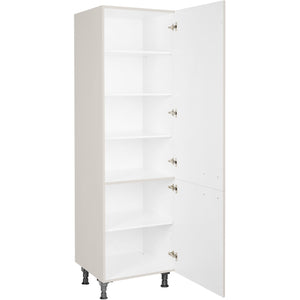 nobilia Geschirr Vorratsschrank HDV60 1 60 cm Hell Grau Seiden grau Hoch Glanz 455 Flash 648