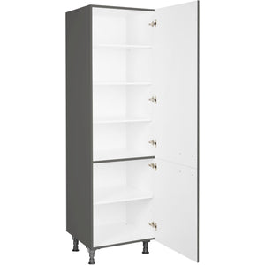 nobilia Geschirr Vorratsschrank HDV60 1 60 cm Schiefergrau Dunkel Anthrazit Hoch glanz 453 Flash 648