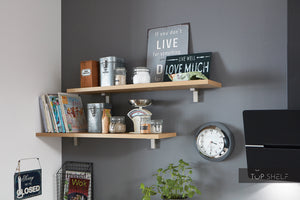 nobilia Hängeregal in versch. Breiten in den Dekoren Eiche Provence, Beton schiefergrau und Alpinweiß