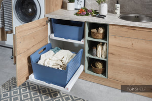 nobilia Hauswirtschaftsraum Structura 405 Eiche Sierra Nachbildung 270 + 240 cm Wäschekorb