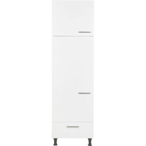 nobilia Hochschrank für Kühl-Gefrierkombination G145A-1 60cm, 2 Türen, 1 Schublade, Linksanschlag