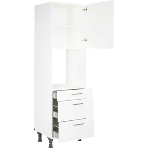 nobilia Hochschrank für Backofen und Mikrowelle GOS2A-1 60cm 1 Schublade, 2 Auszüge, 1 Tür rechts