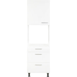 nobilia Hochschrank für Backofen und Mikrowelle GOS2A-1 60cm 1 Schublade, 2 Auszüge, 1 Tür links
