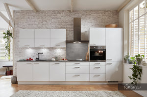 nobilia Küche Bremen mit Arbeitsplatte im Dekor Beton Schiefergrau