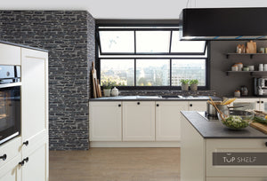 nobilia Küche mit Kücheninsel Chalet 883 Lack Magnolia Matt 180+240+220 cm konfigurierbar mit ohne E-Geräten