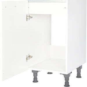 nobilia Spülen-Unterschrank SPUD45 Alpinweiß, 45cm breit, Anschlag links