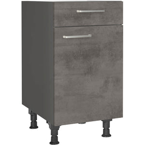 nobilia Unterschrank US45 45 cm Beton Schiefergrau Dunkel Anthrazit 889 Riva 371