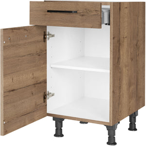 nobilia Unterschrank US45 45 cm Eiche Havanna Dunkel 402 Structura 382