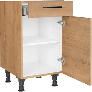 nobilia Unterschrank US45 45 cm Eiche Sierra Hell 405 Structura 382