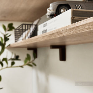 nobilia Wandregal Wandboard - Facettenbord mit Wandhalterung 25 cm tief breit VBF-16