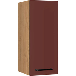 nobilia Wandschrank W30 1 30 cm Dunkel Rot Rostrot Ultra Matt 963 Easytouch 945