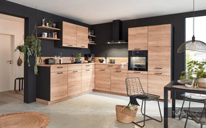 nobilia Winkelküche Eckküche Structura 405 Eiche Sierra Nachbildung 245x305 cm konfigurierbar mit E-Geräten