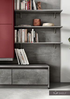 nobilia Wohnwand Lowboards Wohnzimmer Set 378 cm EASYTOUCH 963 Rostrot ultramatt