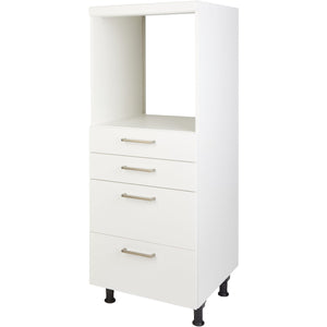 nobilia elements Geräte Umbau Backofen Highboard GO2S2A 60cm 25432 Alpinweiß highboard