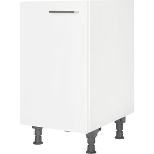 nobilia vormontierter Küchen-Unterschrank UD45, 1 Tür, 1 Einlegeboden, 45cm Alpinweiß matt links