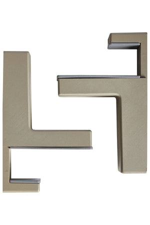 nobilia Wandhalterung Edelstahl-Optik Halterung für Wandboard