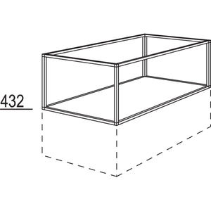 Nobilia XL-Abschlussregal Smartcube für Raumplanungen URSCR60-62-43 43640