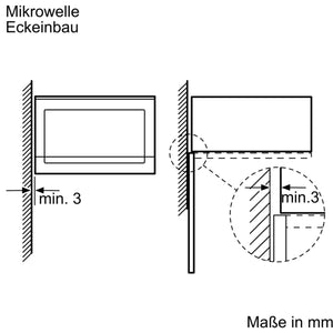 Junker Einbau-Mikrowelle JP 4119260 800 Watt und 20 Liter Garraum in schwarz Elektrogeräte Junker